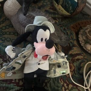 Plush Toy with Black and Pink Accents